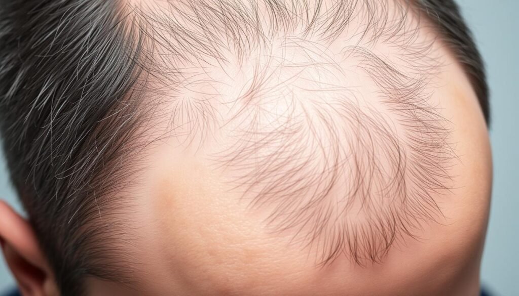 Early signs of male hair loss