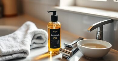 shaving oil, shaving with shaving oil,